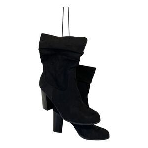 NWOB Style & Co | Saraa Slouch Mid-Shaft Boots Black Microfiber 10 M